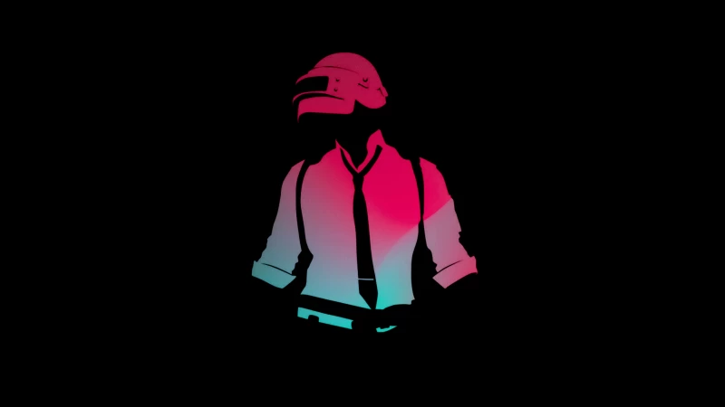 PUBG, PlayerUnknown's Battlegrounds, AMOLED, Black background, Minimal, 5K