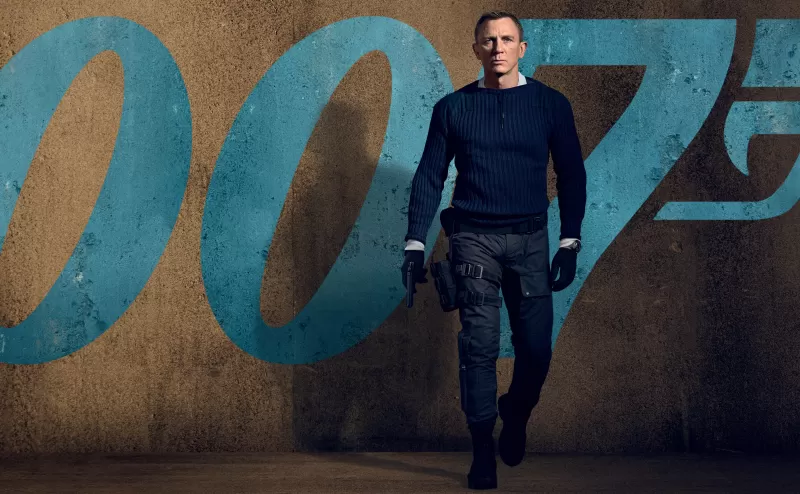Daniel Craig in No Time to Die, James Bond 8K wallpaper