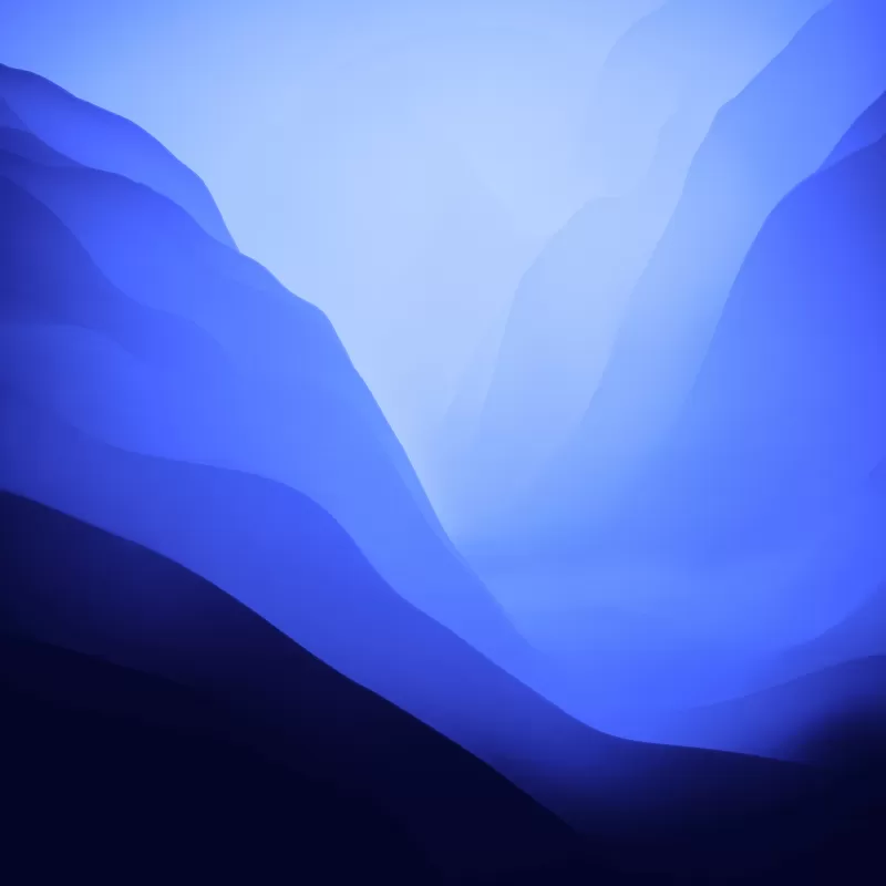 macOS Monterey, Stock, Blue, Light, Layers, 5K