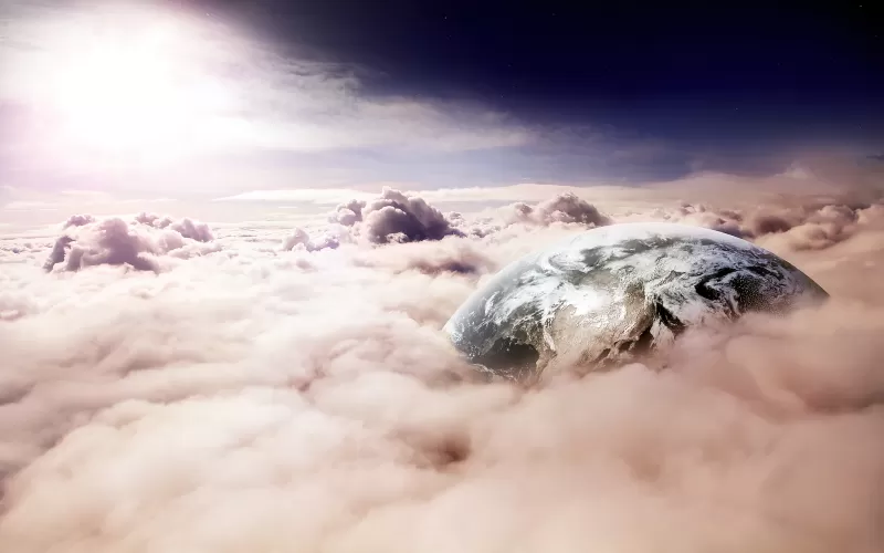 Earth, Clouds, Surreal, Star Trek, Digital composition