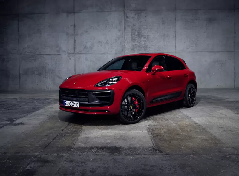 Porsche Macan GTS, 2021, Red cars