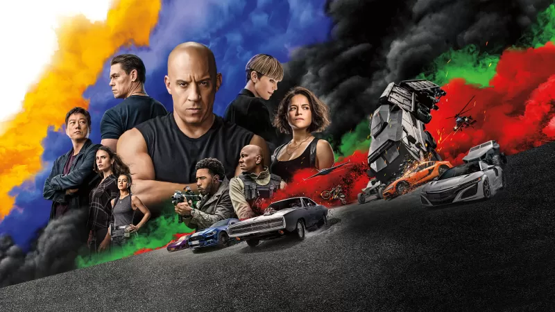 Fast & Furious 9, F9, Vin Diesel, Jordana Brewster, Ludacris, Michelle Rodriguez, Tyrese Gibson, Nathalie Emmanuel, 2021 Movies