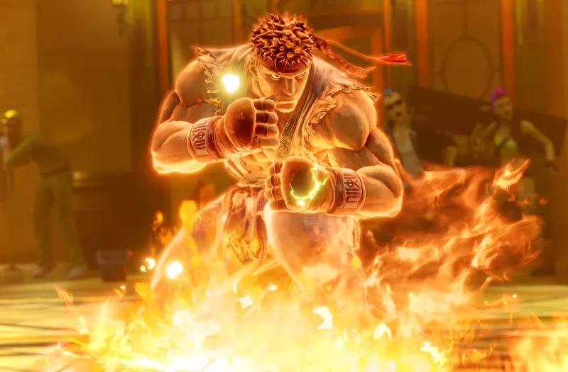 Ryu, Street Fighter, Fire, 5K