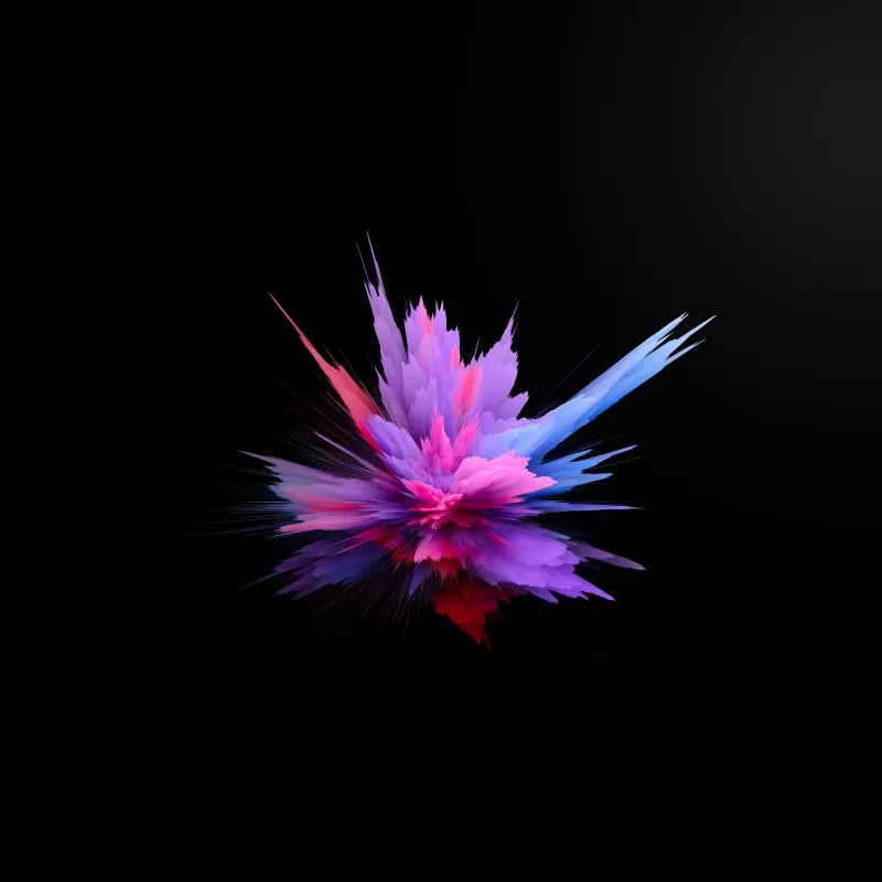 Color burst, Colorful, Explosion 4K Wallpaper, CGI, Cosmic, Black background