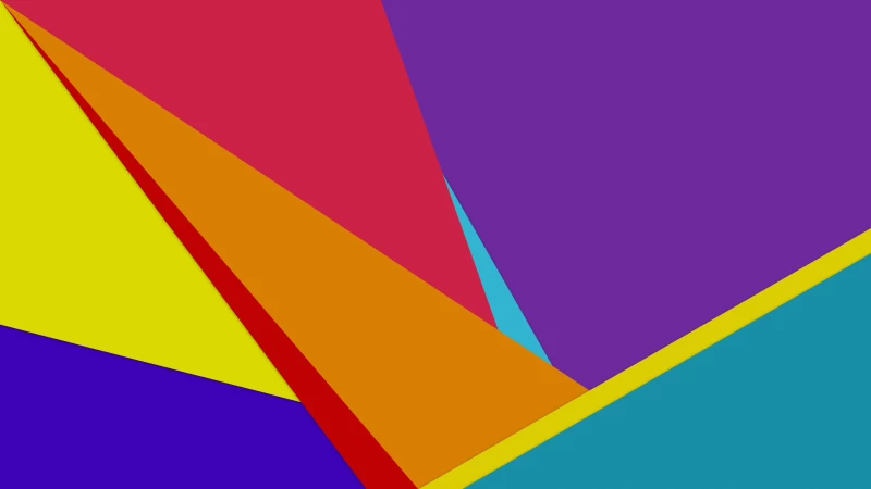 Material design wallpaper, Flat colorful shapes, Geometric