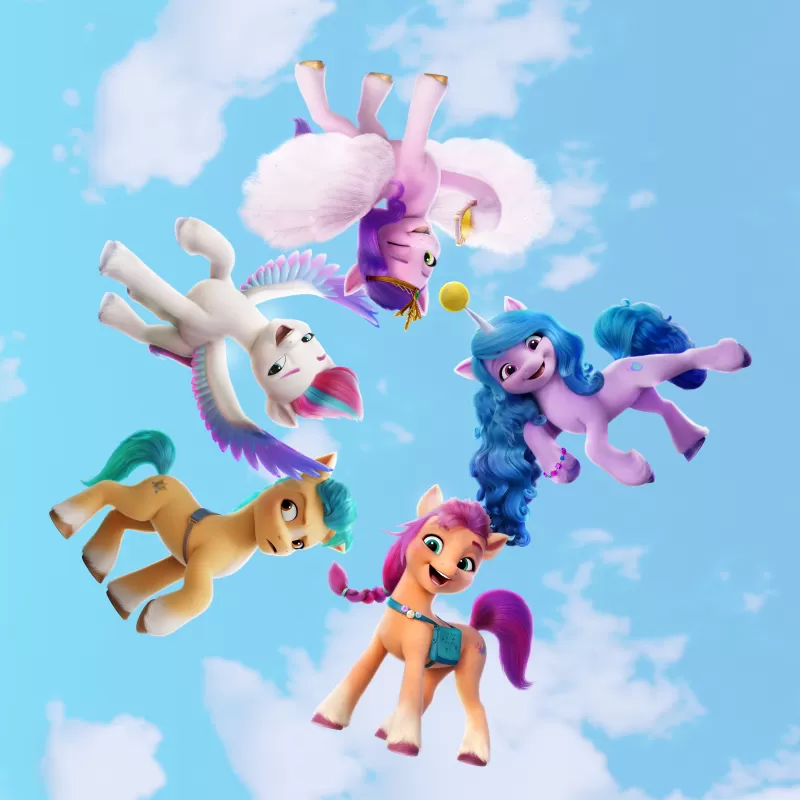 My Little Pony: A New Generation, 2021 Movies, Sunny Starscout, Izzy Moonbow, Pipp Petals, Zipp Storm, Animation, Adventure, Comedy, 5K