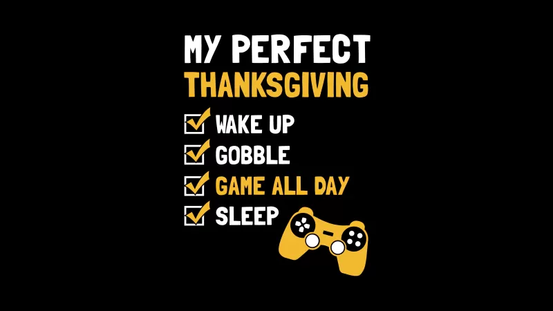 Thanksgiving Day, Game All day, 5K wallpaper