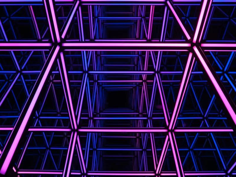 Light show, Purple light, Geometrical, Illusion, Pattern