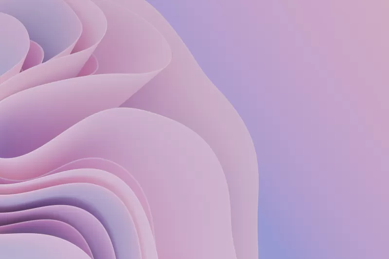 Pink 3D waves wallpaper, Pastel aesthetic, Soft curves