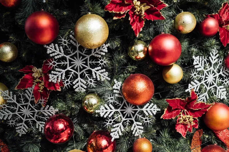 Christmas decoration, Christmas ornaments, Christmas tree, Snowflakes, 5K