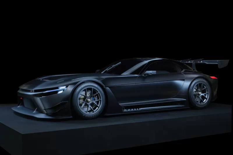 Toyota GR GT3 Concept, Sports cars, 2022, Black background, 5K, 8K