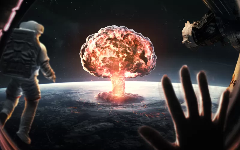 Nuke, Nuclear explosion, Nuclear war, Astronaut, WW3, Space station