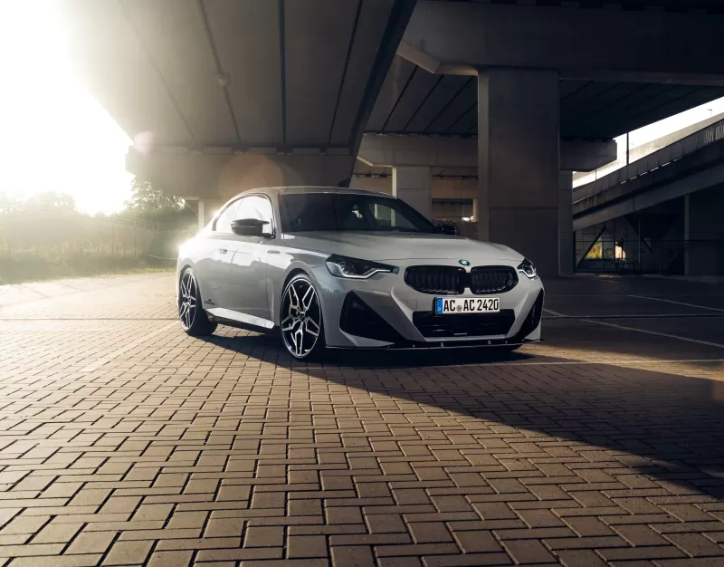 AC Schnitzer ACS2, BMW 2 Series Coupe, Grey, Golden sunlight, 2022 wallpaper