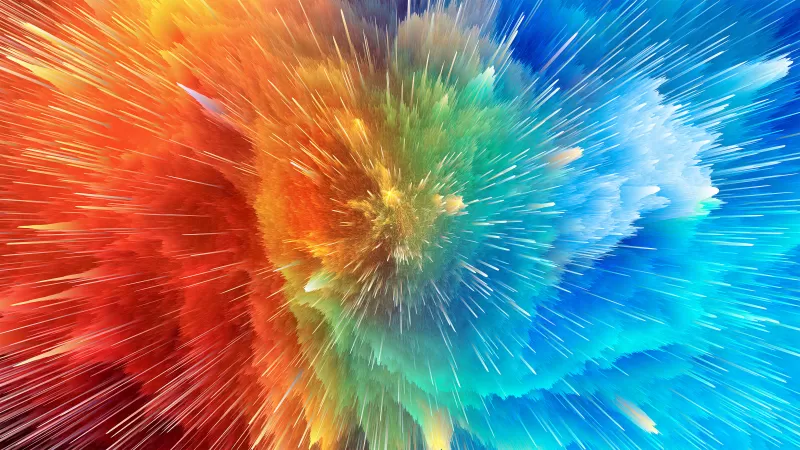 Color explosion, Color splash, Beautiful, Colorful, Particle explosion