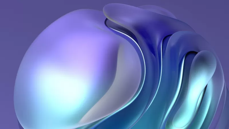 Motorola Edge 30 Neo stock, Lavender 3D blob, 4K wallpaper