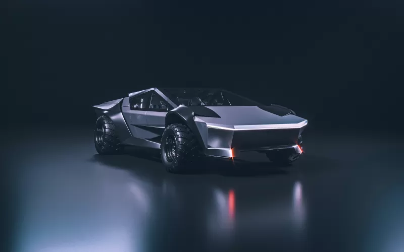 Tesla Cybertruck, Concept cars, Dark background