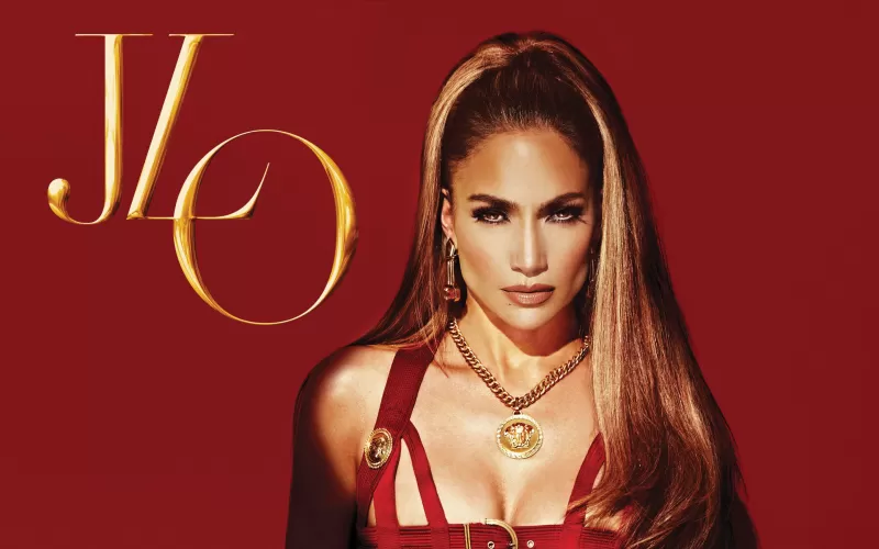 Jennifer Lopez HD, Red background