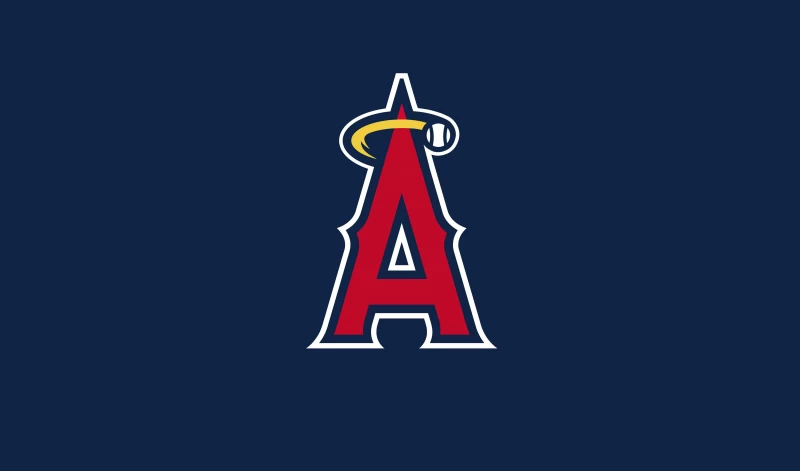 Los Angeles Angels, Baseball team, Blue background
