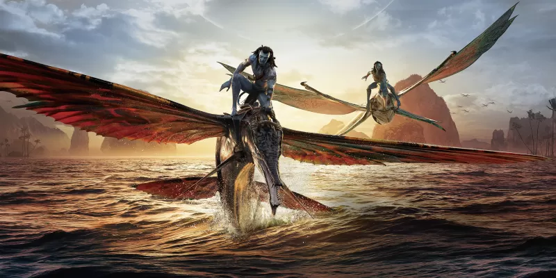 Avatar: The Way of Water 5K, Jake Sully, Neytiri, Avatar 2, 2022 Movies
