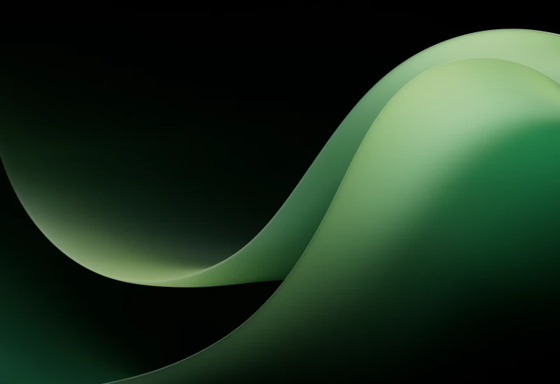 Microsoft Surface Duo 2, Green background, Gradient background, Dark theme