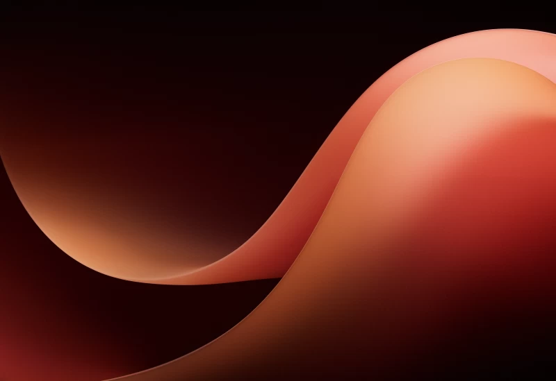 Microsoft Surface Duo 2, Desktop wallpaper 4K, Orange background, Gradient background, Dark theme