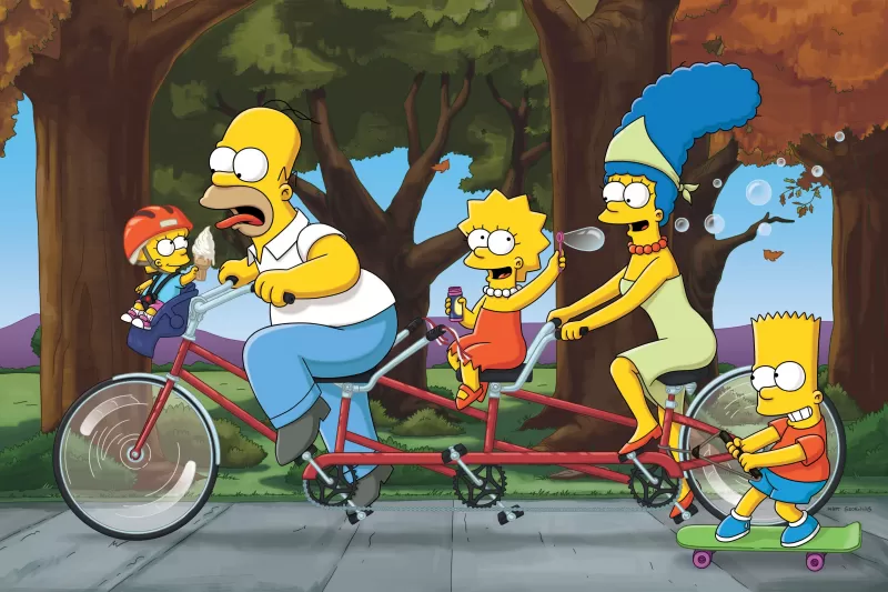 The Simpsons, Simpson family, Homer Simpson, Marge Simpson, Bart Simpson, Lisa Simpson, Maggie Simpson