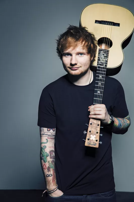 Ed Sheeran 4K, Guitar, Pop singer