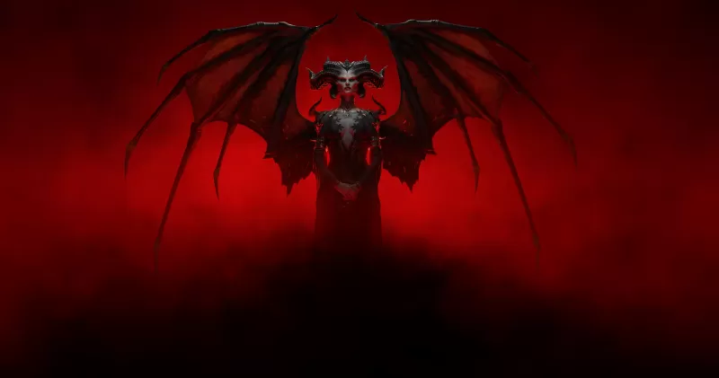 Lilith, Diablo 4, 5K, 8K, 2023 Games, Diablo IV, Red background