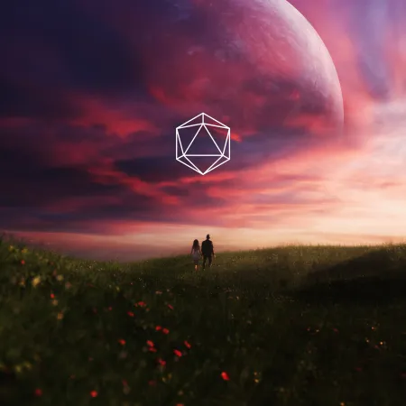 Couple Dreamlike Serenity, Planet, Landscape, Grassland