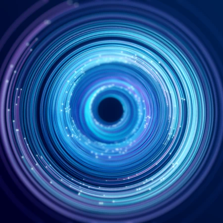Spiral, Circles, Blue, Experiment, Render