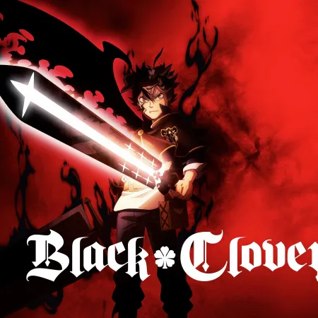 Black Clover Asta, Red background 5K