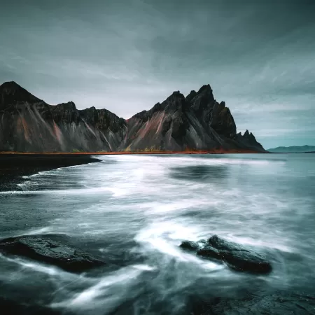 Rocks, Seashore, Beach, Iceland, 5K, 8K