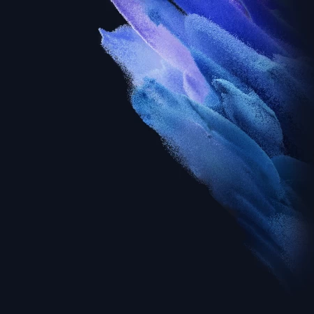 Samsung Galaxy S21, Stock, AMOLED, Particles, Blue, Black background