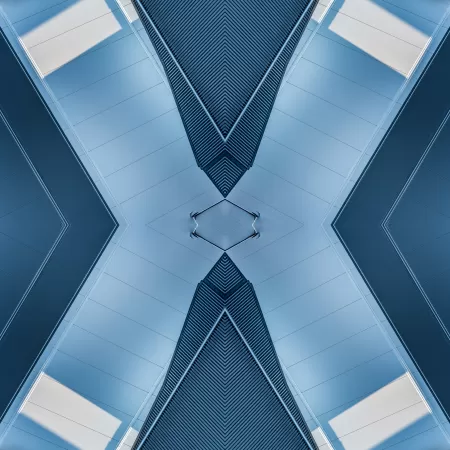 X Illustration, Ceiling, Mirrored, Architecture, Indoor, Symmetrical, Pattern, 5K, 8K