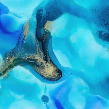 Mi Pad 5 Pro, Blue background, Liquid art, Macro, Stock