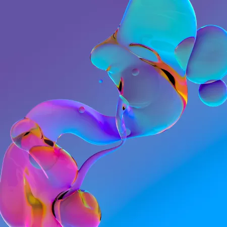 Fluidic, Glossy, Gradient background, Blue background