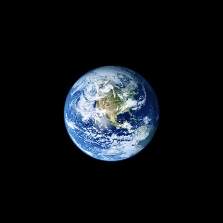 Earth, iOS 11, Stock, Black background, iPad