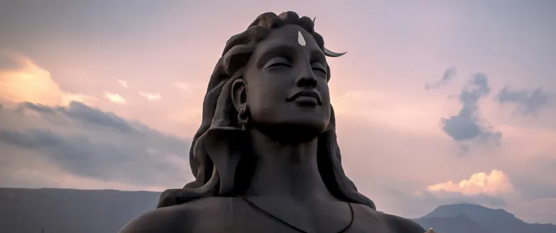 Adiyogi Shiva, Ultrawide 4K wallpaper