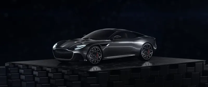 Aston Martin DBS Superleggera, Ultrawide, Dark background, 5K background