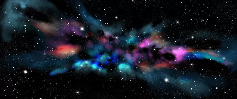 Galaxy, Milky Way, Stars, Deep space, Colorful, Astronomy, Nebula