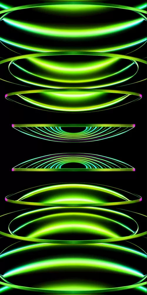 iPhone background, Black background, Green abstract