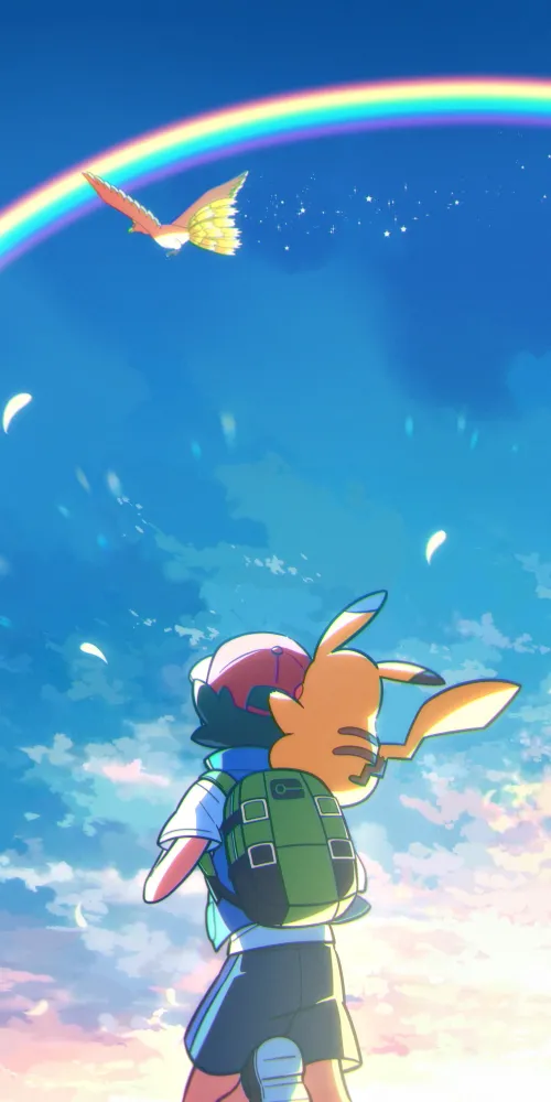 Ash Ketchum, Pikachu, Pokemon, Mobile wallpaper, iPhone background