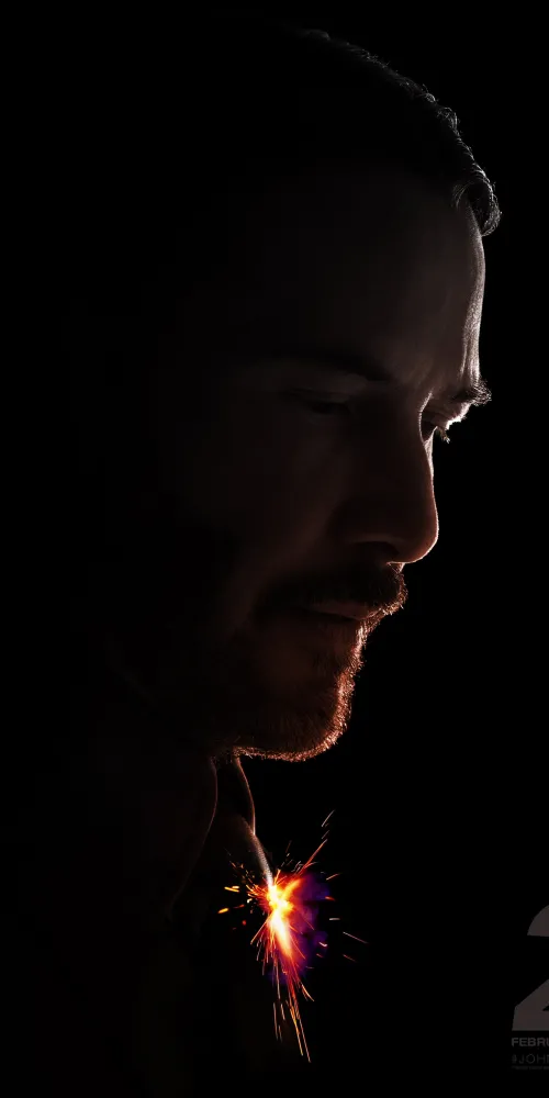 Keanu Reeves as John Wick, iPhone wallpaper 4K