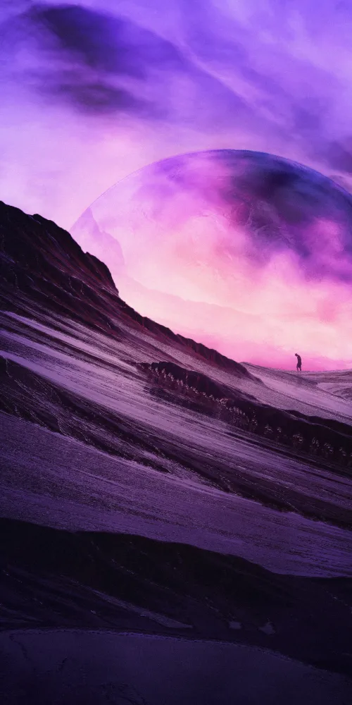Dreamy, Ultraviolet, Purple Planet, Surreal, Alone