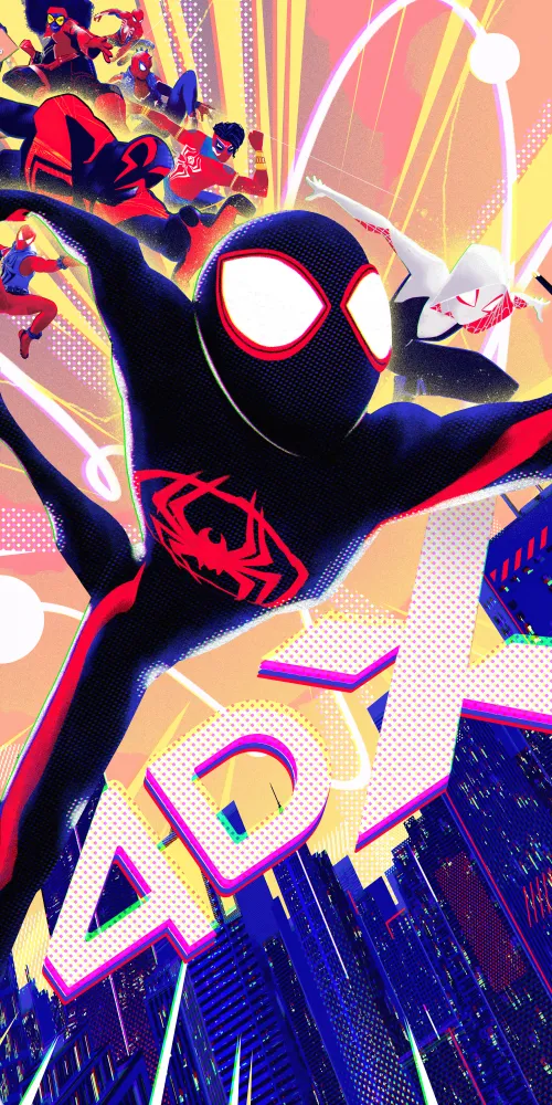 Spider-Man: Across the Spider-Verse, Miles Morales, Spider-Gwen, 4DX, Movie poster, 5K, 2023 Movies