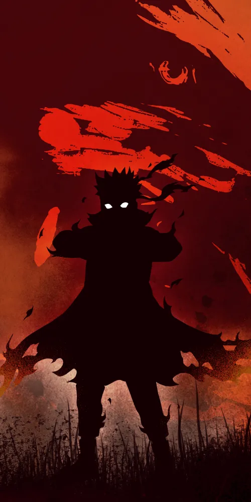 Naruto Uzumaki, Digital Art, Illustration, Naruto, Silhouette