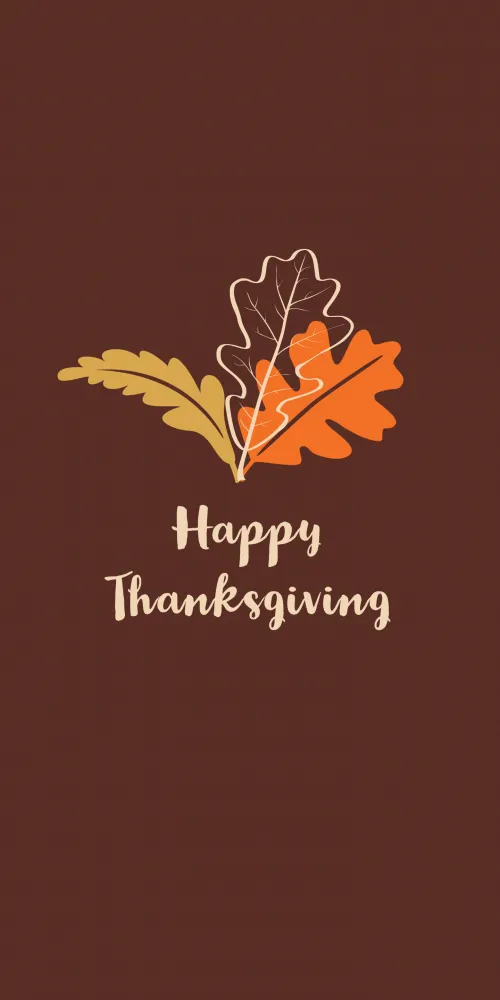 Happy Thanksgiving Fall wallpaper for iPhone