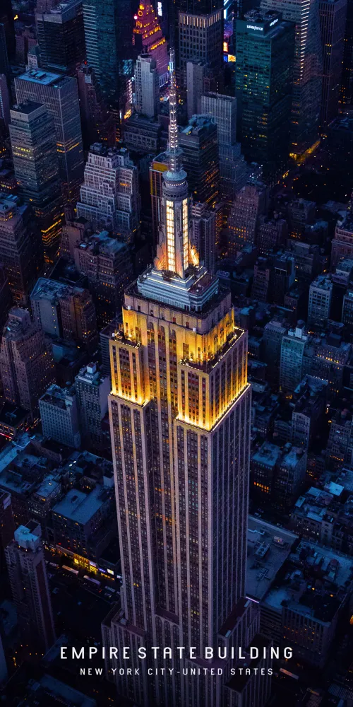 Empire State Building iPhone background, New York