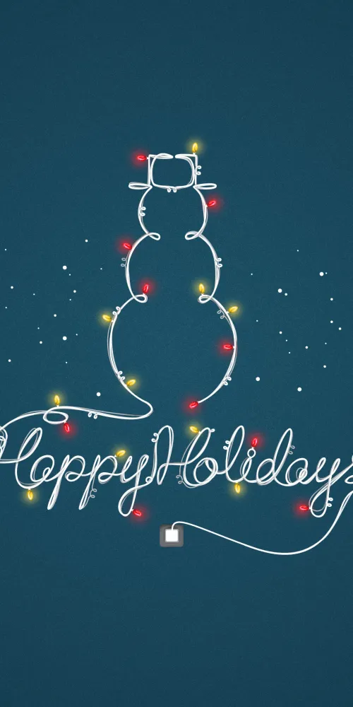 Happy holidays, December, Snowman 4K wallpaper