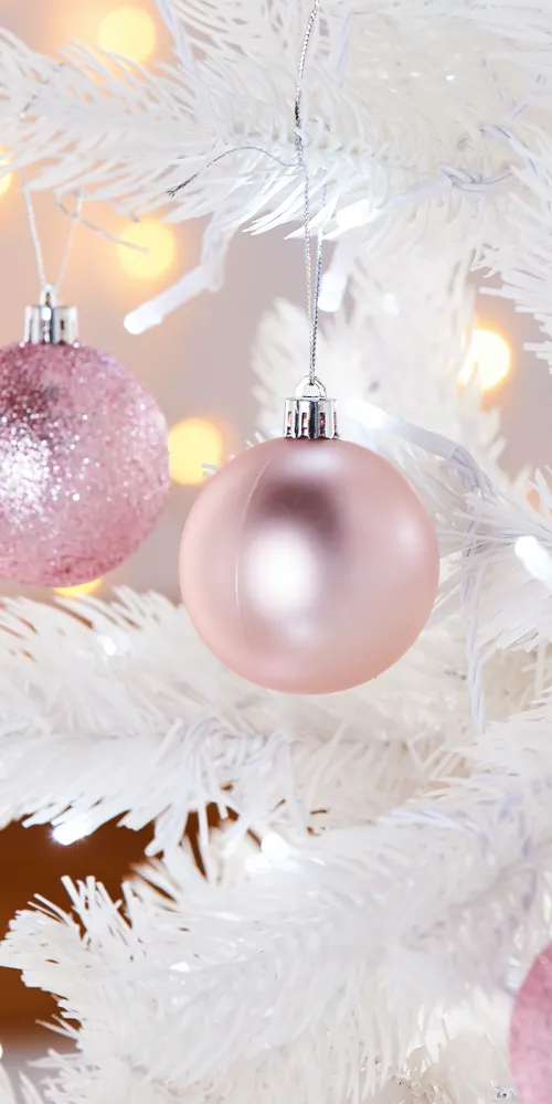 Pink Christmas background, iPhone background